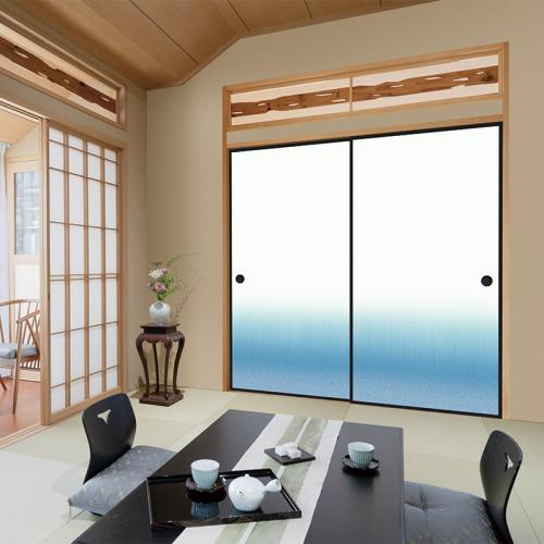 流れる滝をイメージした、清涼感あふれる意匠