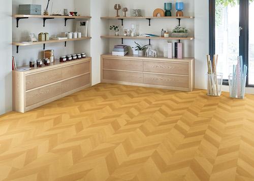 ビニル床タイル「LY TILE」施工イメージ