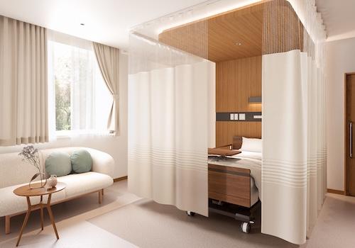 やわらかなグラデーションが魅力のメディカルカーテン：PK4003L